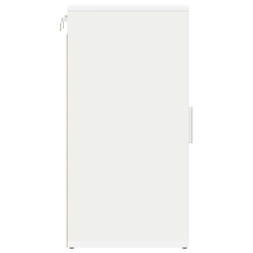 Rangement chaussures compact blanc avec 5 compartiments empilables pour entrée