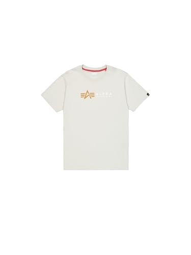 Alpha Industries Alpha Label T-Shirt para Hombre Stone L