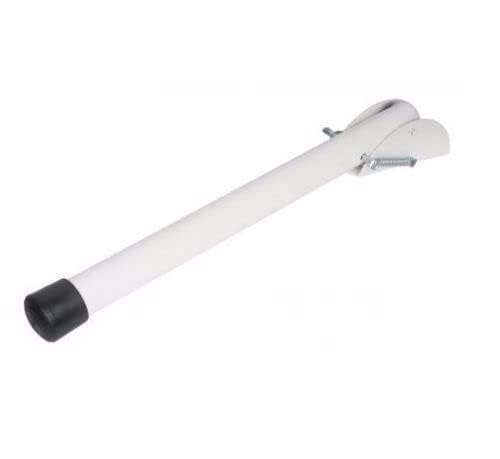White Spring Door Stop - 210mm / 8.3" inch - Metal Driveway Gate Stopper Garage/Door Holder.