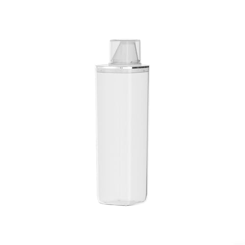 EffiFish Lata de detergente sellada para lavandería, caja de almacenamiento graduada a prueba de fugas para organizador de lavandería, dispensador transparente para detergente y suavizante de telas