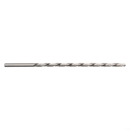 Brocas HSS extralargas de 200 mm para metal y madera, vástago redondo de doble ranura de acero de alta velocidad, brocas de perforación profunda de 2-10 mm (6 x 200 mm)