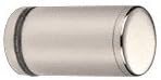 CRL Cylinder Style Polished Nickel Finish Single-Sided Shower Door Knob With Plastic Sleeve