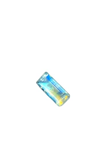 Pierre de lune naturelle arc-en-ciel émeraude 11.5x5mm pour bijoux diy