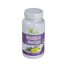 Pack de 2 Aceite de Onagra y Borraja con Vitamina E (120 Perlas por Bote) - Total 240 Perlas de Ácidos Grasos Esenciales Omega 6