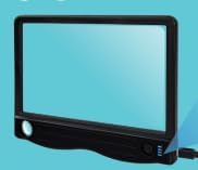 読書用の軽い拡大鏡を備えたハンドヘルド虫眼鏡 188F