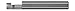 Micro 100 BBL-080150G Boring Tool - Left Hand.080" Min Bore Dia.150" Max Bore Depth.020" Proj.0175" Offset.003" Radius, 1/8" Shank Dia, 1-1/2" OAL, TiN