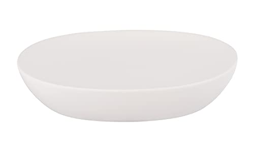 Allstar Porte-Savon Olinda Blanc Accessoire de Salle de Bain Finition Mate céramique 12 x 3 x 8,5 cm 70189400