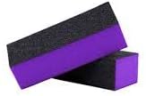 JOVANA (TM) 2 Pcs Nail Polisher 4 Way Buffer Buffing Block Manicure File Black Purple