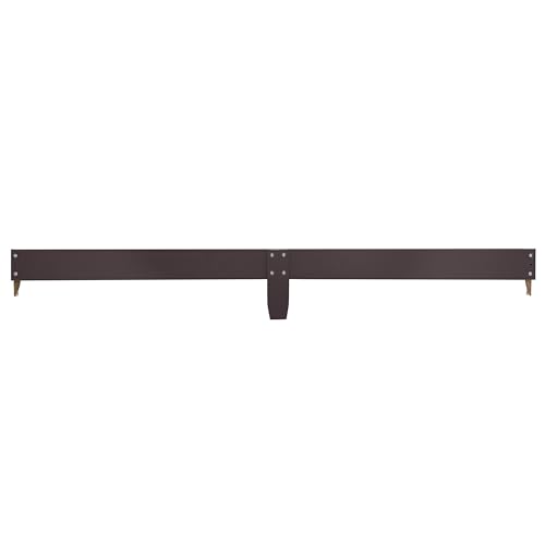 Image of Dream On Me Universal Crib to Full Size Bed Conversion Kit, Solid Wood Bed Rails for Select Convertible Cribs, Strong & Stable Support, Chocolate Chip