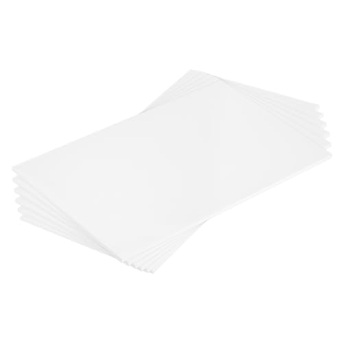 MECCANIXITY ABS Plastic Sheet 10 Inch x 6 Inch x 0.12 Inch ABS Styrene Sheets for Building Model DIY Crafts Panel White 6 Pcs