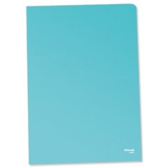 Esselte Quality Folder, Pack of 25, Holds up to 20 A4 sheets, Transparent, Matte, Blue, 115 Micron PP Material, 60834 — image 1