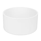 Lswteiz 8' PVC Pipe End Cap Fitting Schedule 40 Furniture Grade 8' PVC Pipe Plug Adapter for Build Furniture DIY Garden Shelf, White