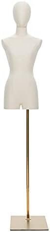 Torso Mannequin Stand Female Mannequin Torso Dress Form Height Adjustable Woman Display Shelf for Clothing Jewelry Sturdy Half Body Manikin w