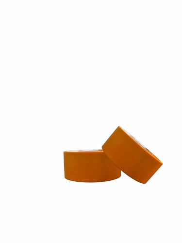 Image of Lion-Pro Painter's Masking Tape, 2 Inch Wide (2 in. x 55 Yds), Professional-Grade, High Adhesion, Ideal for Multi-Surface Use, 2 Rolls (2, Chrome Yellow, 2 INCH)
