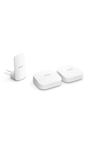 Image of Amazon eero Pro 6E (2-pack) with Amazon eero Signal 4G LTE cellular backup for eero systems