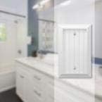 Miniatura 2 de Amerelle 279BW Cottage - Placa de pared, 1 espacio en blanco, madera compuesta, blanco, paquete de 1