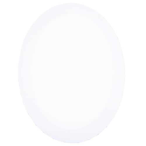 VICASKY Canvases 16x20 Canvas Canvas Boards Oval Shaped Blank White Painting Canvas Painting Supplies for Acrylic Pouring Oil Watercolor Tempera Art Paint White 31x41cm Stretched Canvas