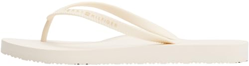 Tommy Hilfiger Chanclas Mujer Beach Sandal Sandalias de dedo, Marfil (Ivory Petal), 39