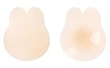 KIETLA 2023 Newest Added Lift Ultra-Thin Sticky Petals Nipple Covers Adhesive Strapless Bras Breast Lift Pasties (as1, Alpha, one_Size, Regular, Regular, Off-White)