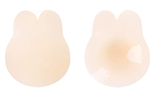 KIETLA 2023 Newest Added Lift Ultra-Thin Sticky Petals Nipple Covers Adhesive Strapless Bras Breast Lift Pasties (as1, Alpha, one_Size, Regular, Regular, Off-White)