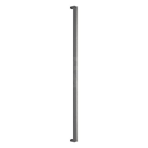 3 Puxadores De Aluminio Grande Para Armário Rack 640mm Fly (Cinza Titanium)