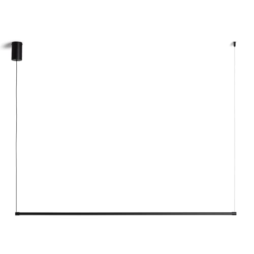 LEDKIA LIGHTING Lampada a Sospensione Lineare LED 12W Metallo SwitchCCT Lislea Nero