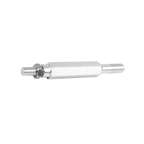 Motoforti Tornillo de montaje de placa de matrícula para parachoques de coche de tono plateado de larga duración