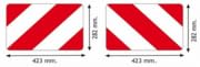 AMA Pannelli Segnalazione 42x28 cm per Convogli Agricoli Francia/Germania