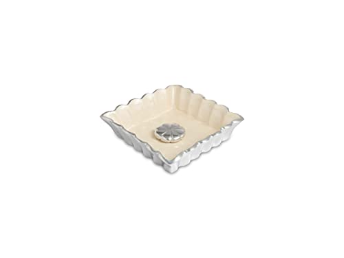 Julia Knight 1550015 Pfingstrosen-Kollektion Tischzubehör, Aluminium, schneeweiß Cover