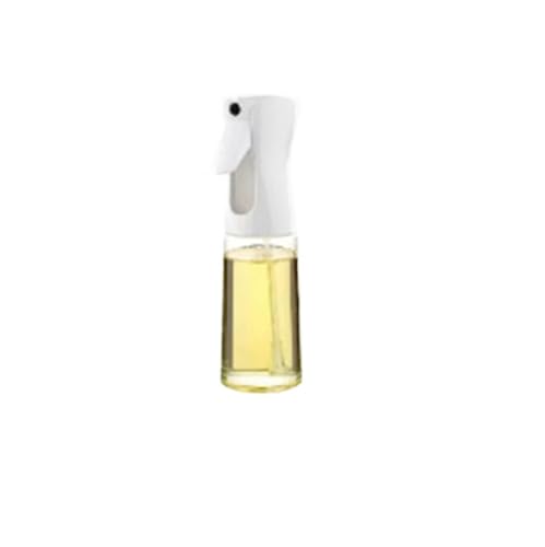 SHUIXIAYUE 1 botella de spray de aceite de 200 ml/300 ml, dispensador de aceite de oliva, para cocina, camping, barbacoa, hornear, vinagre, salsa de soja (blanco, 300 ml)