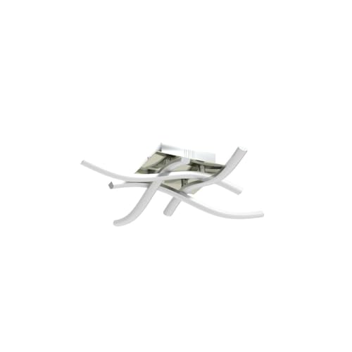 LED Ceiling Light, Elegant Curved Design Ceiling Lights, 28W Cool White Light 6500K 4 Built-in LED Boards,Modern Ceiling Fixture for Living Rooms, Bedroom, Kitchen Hallway and Bedroom,2400 Lumens - Image 5