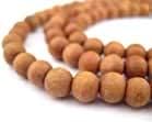 Genuine Sandalwood Tibetan Japa Mala (2 Pieces) 8mm, 108+1 Beads | Chandan Mala for Meditation, Mantra Chanting, Prayer & Yoga, Naturally Fragrant, Wearable as Necklace or Bracelet, Spiritual Jewelry - Image 3