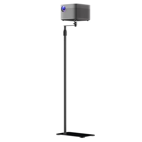 Image of suptek 65.9 inch Extendable Projector Stand Against Wall Hidden Stand, 360Swivel, Height Adjustable, Mini Projector Mount Bracket, Compatible with Home Office Video Vlog DVR Camera, PR001FPL