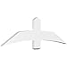 Ekena Millwork GBP060X18X0206BEL00 Bellingham Architectural Grade PVC Gable Brackets 60"W x 17 1/2"H x 2"D x 6"F, 7/12 Pitch