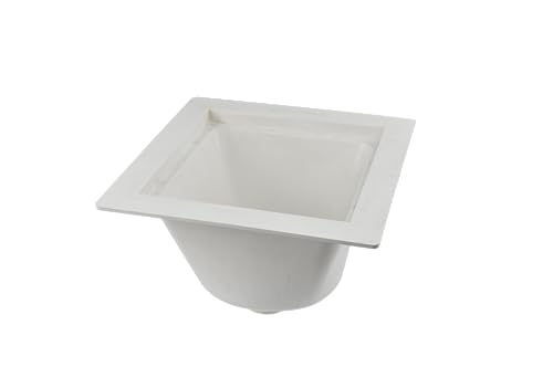 HYDRO MASTER Floor-Mounted PVC Utility Sink White 3 Inch Socket (3-Inch)