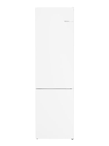 Bosch KGN39VWEQ Serie 4, Frigorifero combinato da libera installazione, Total No Frost, Cassetti VitaFresh, PerfectFit, Luce LED, Bianco, 203 x 60 cm