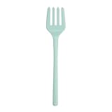 Tovolo Flex Core Silicone Fork Aqua Seafoam Green Large Cooking Fork for Spaghetti Twirling Mixing Shredding, Heat Resistant Silicone Fork Kitchen Utensil, BPA Free Spaghetti Twirling and Cooking Fork