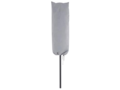 Parasol de Jardin Housse de Pluie 157x69x53 cm Gris Polyester PVC Couvert Extérieur Patio Sibilla Chuva