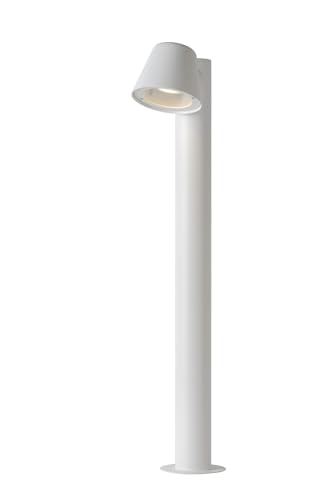 Lámpara baliza Dingo-LED Lucide blanca para iluminar los caminos del jardín
