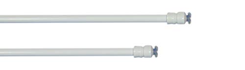 Klemmstange Gardinenstange Scheibengardinenstange Weiß , Größe:24 cm 25-35