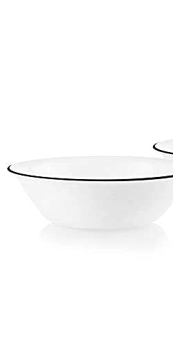Corelle Style Chip Resistant 2Qt (1.9L) Rimmed Bowl Black 2-Pack #TOP1