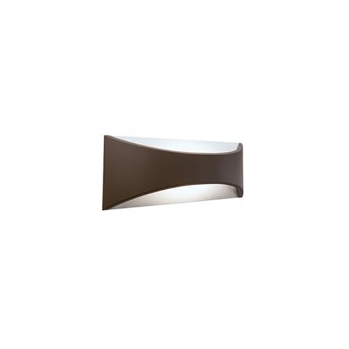 Applique extérieure à LED Sovil 12W 3000K marron au design architectural