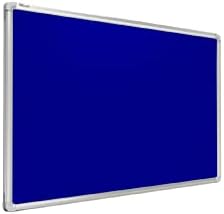 Q-Connect 1800 X 1200 Blue Aluminium Frame Felt Noticeboard With Fixing Kit