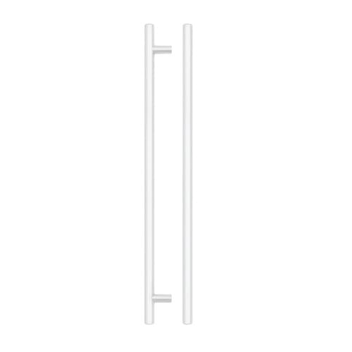 Ironmongery Solutions® Top Drawer Fittings T Bar Handle – 288mm Centres – Extra-Long Modern Drawer Pull for Cabinets and Furniture – Fixing Included (Matt White)