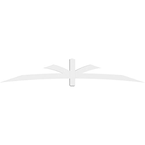 Ekena Millwork GBP108X18X0204DAV00 Davenport Architectural Grade PVC Gable Brackets 108"W x 18"H x 2"D x 4"F, 4/12 Pitch by Ekena Millwork - Image 2