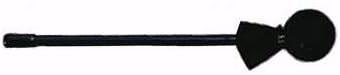 REMO Mallet, 3/8" x 10", Black Plastic Handle, 40mm Rubber Head, Soft Black Cover