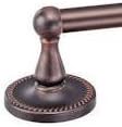 Designers Impressions Naples Series 3 Piece Oil Rubbed Bronze Bathroom Hardware Set
