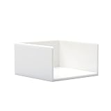 White Sticky Note Holder 3x3 Inch Self Stick Notes Cube Dispenser PS Notepad Cards Memo Holder Case