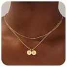 Turandoss Valentines Day Gifts for Women Girls, Dainty 14K Gold P...