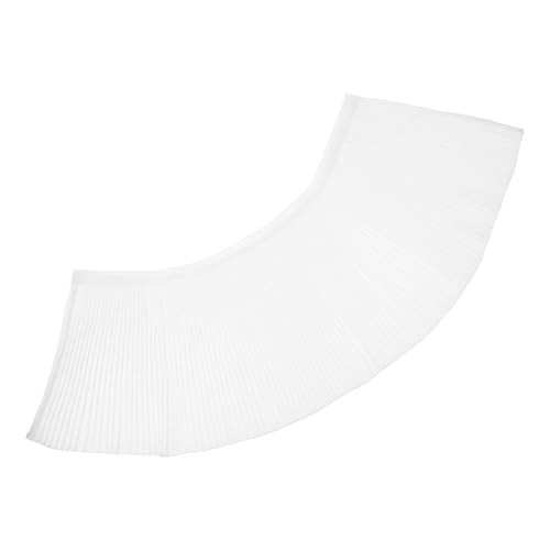 SILENRADAWN Waterproof Haircut Cape with Hook and Loop Fastener, White Pleated Salon Cape for Hair Stylists and Makeup Clients, Adjustable Neck Cover for Barber Shops and Beauty Salons